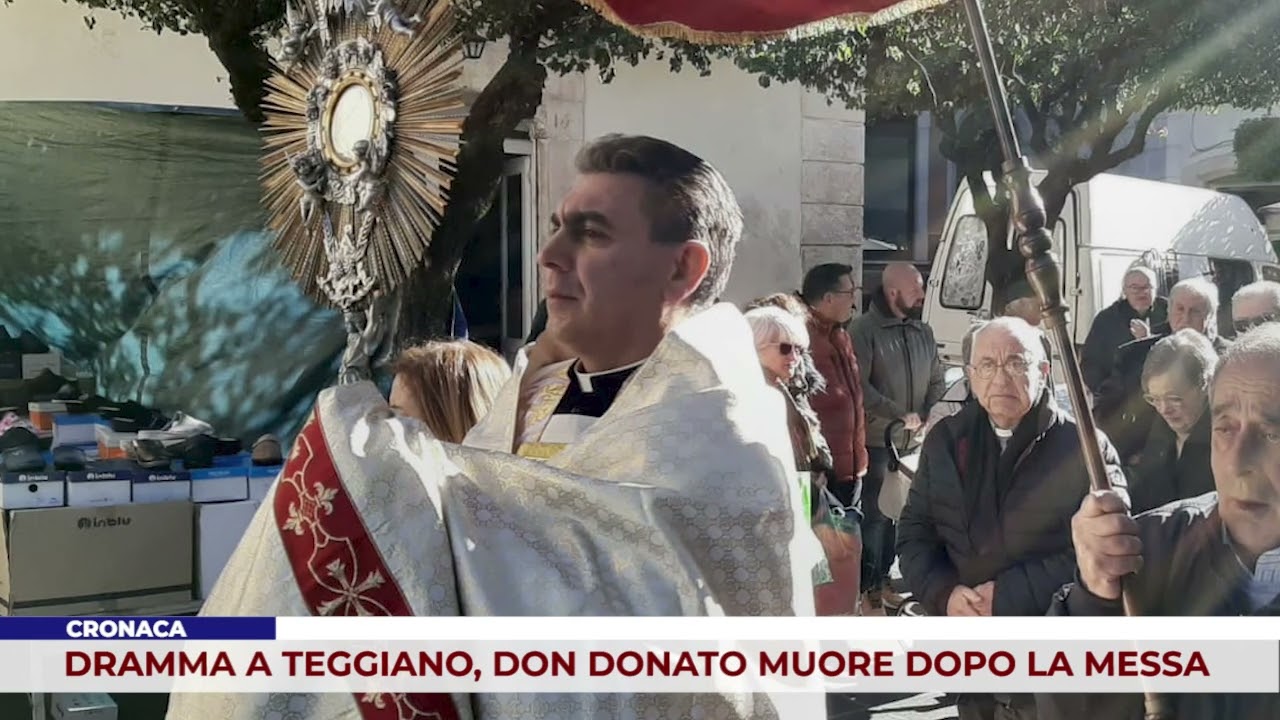CRONACA. DRAMMA A TEGGIANO, DON DONATO MUORE DOPO LA MESSA
