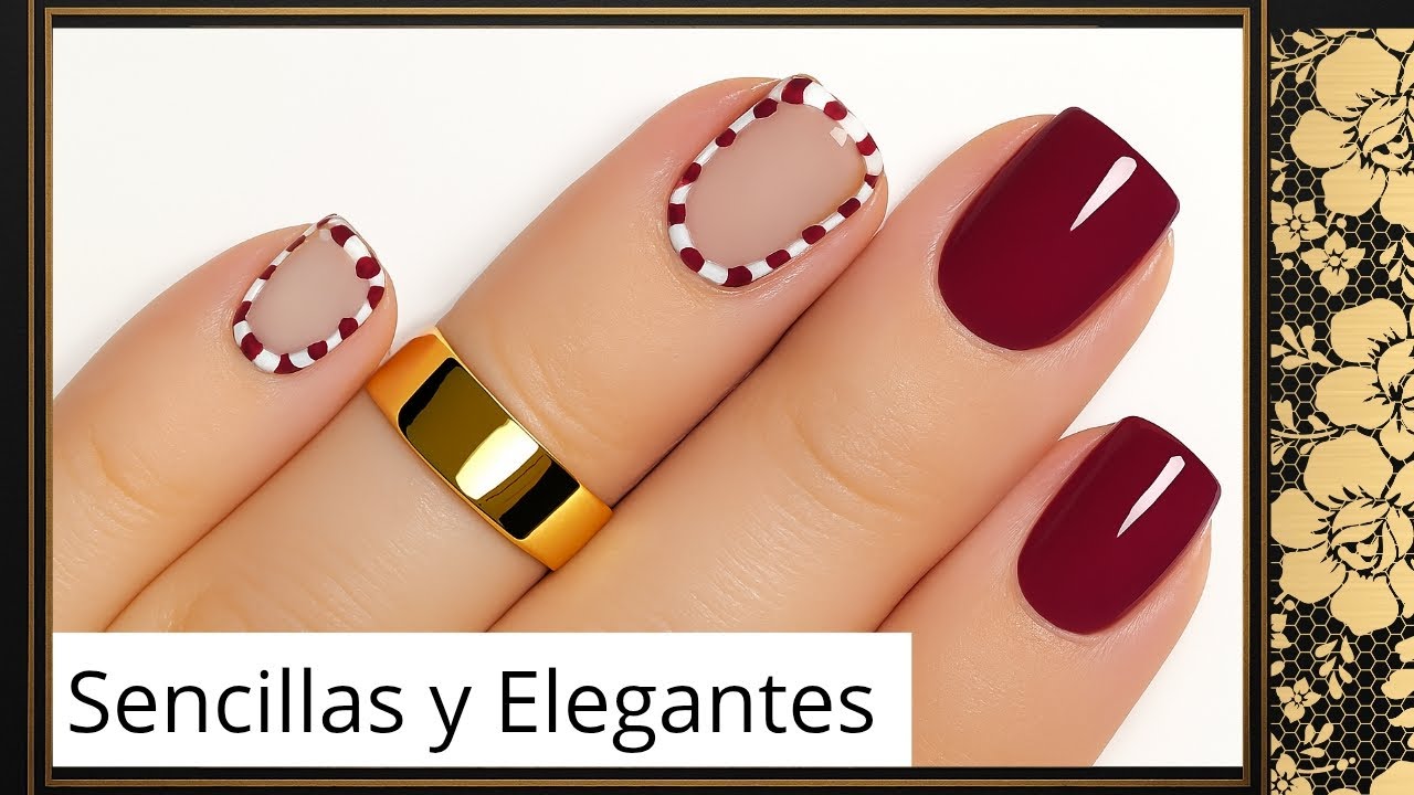 5 Diseños de Uñas Elegantes y Sencillas para DICIEMBRE 