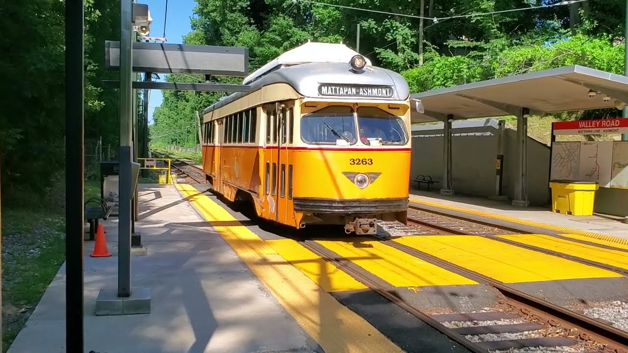 MBTA PCC Cars Along The Mattapan Line - Part 1