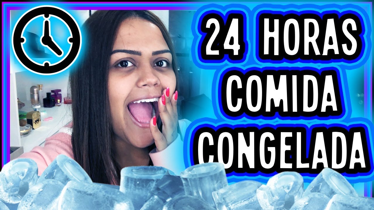 24 HORAS SÓ COMENDO COMIDA CONGELADA !!!