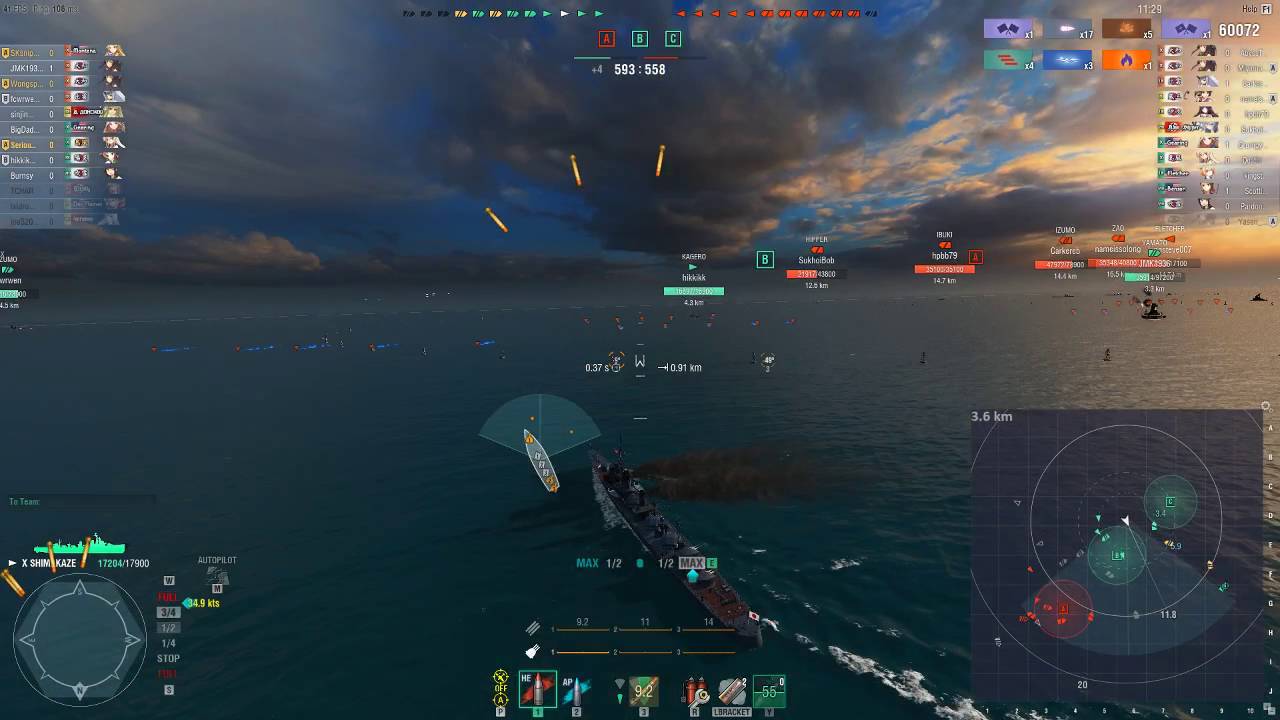 World of Warships NA 0.5.8.0 - Shimakaze