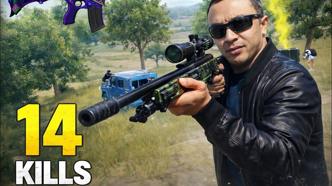 Clutch 14 Kills with AWM 🔥 PUBG Mobile Full Match Gameplay