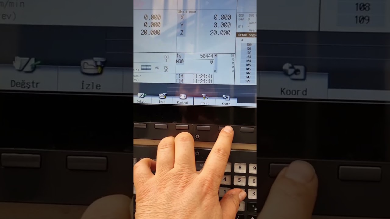 cnc tezgahında ışıklı prob ile parça sıfırlama yapmak