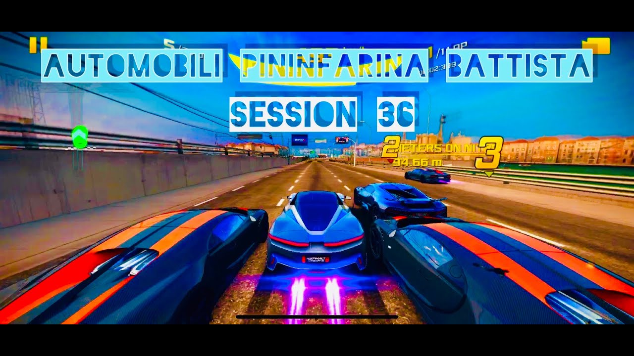 Asphalt 8 - Session [36] Pininfarina Battista [ after Update 6.1.0 ] Event + Gauntlet + Multiplayer