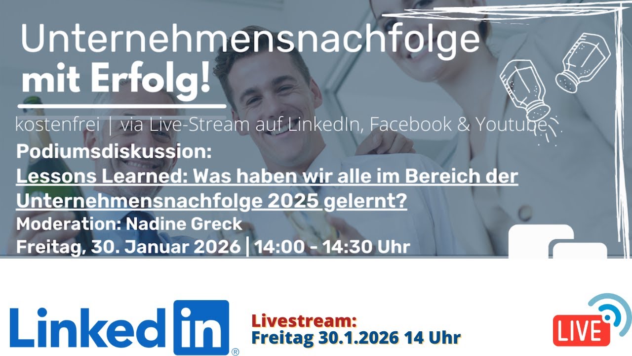 Lessons Learned: Was haben wir alle im Bereich der Unternehmensnachfolge 2025 gelernt? 📱