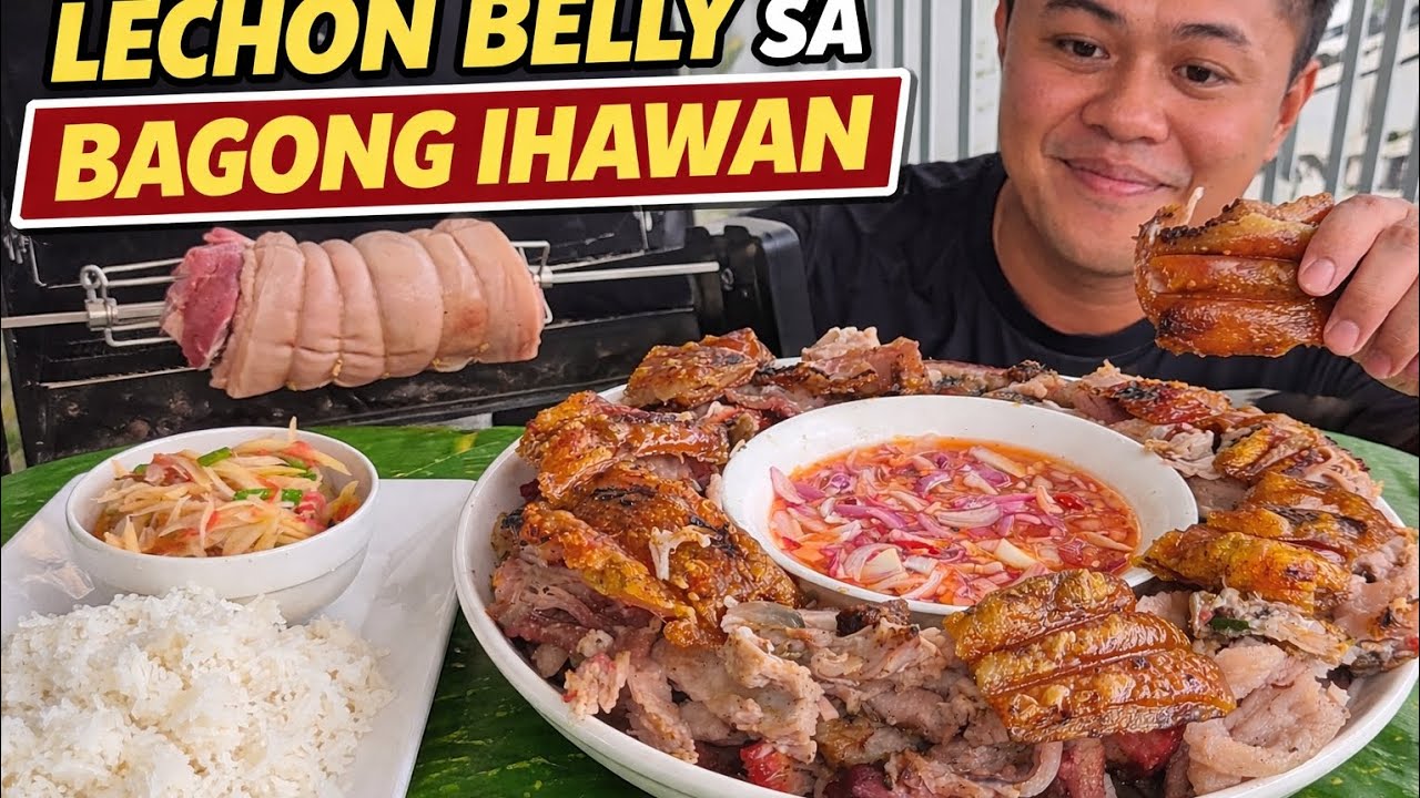 LECHON BELLY | OUTDOOR COOKING | MUKBANG PHILIPPINES