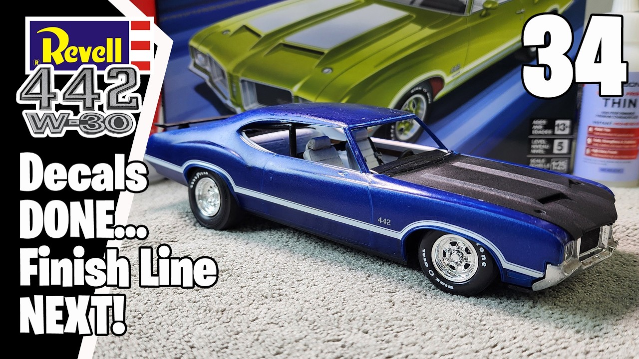 1971 Oldsmobile 442 Model Build: Episode 34 – Decals Applied & Final Assembly Prep!