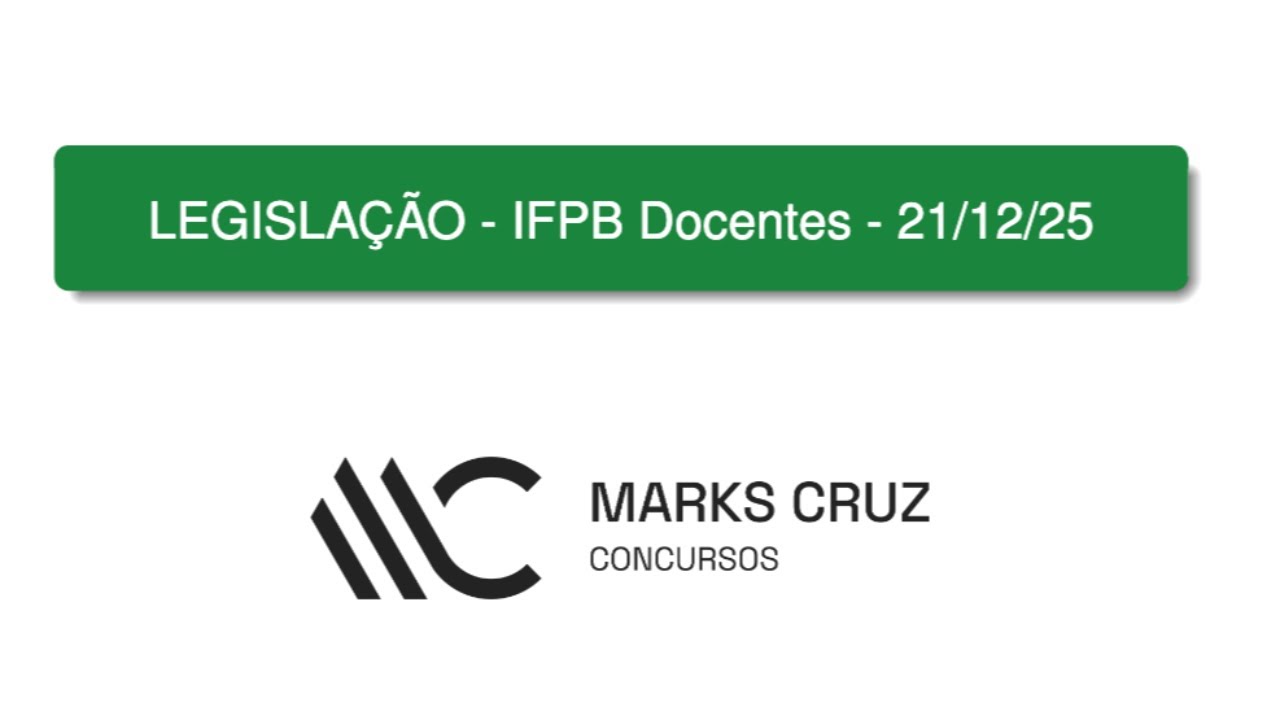 Correção - Legislação IFPB - Docentes