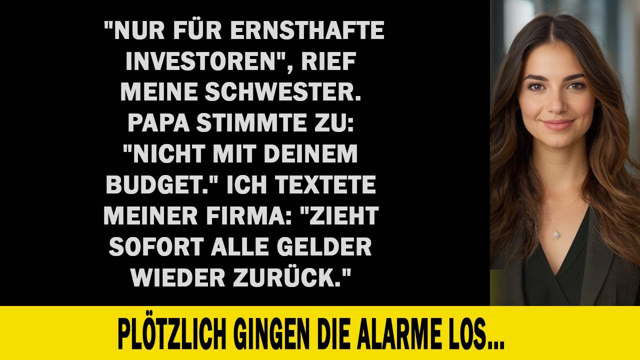 Meine Schwester zweifelte mein Investment an – sie wusste nicht, dass ich stiller Partner bin.