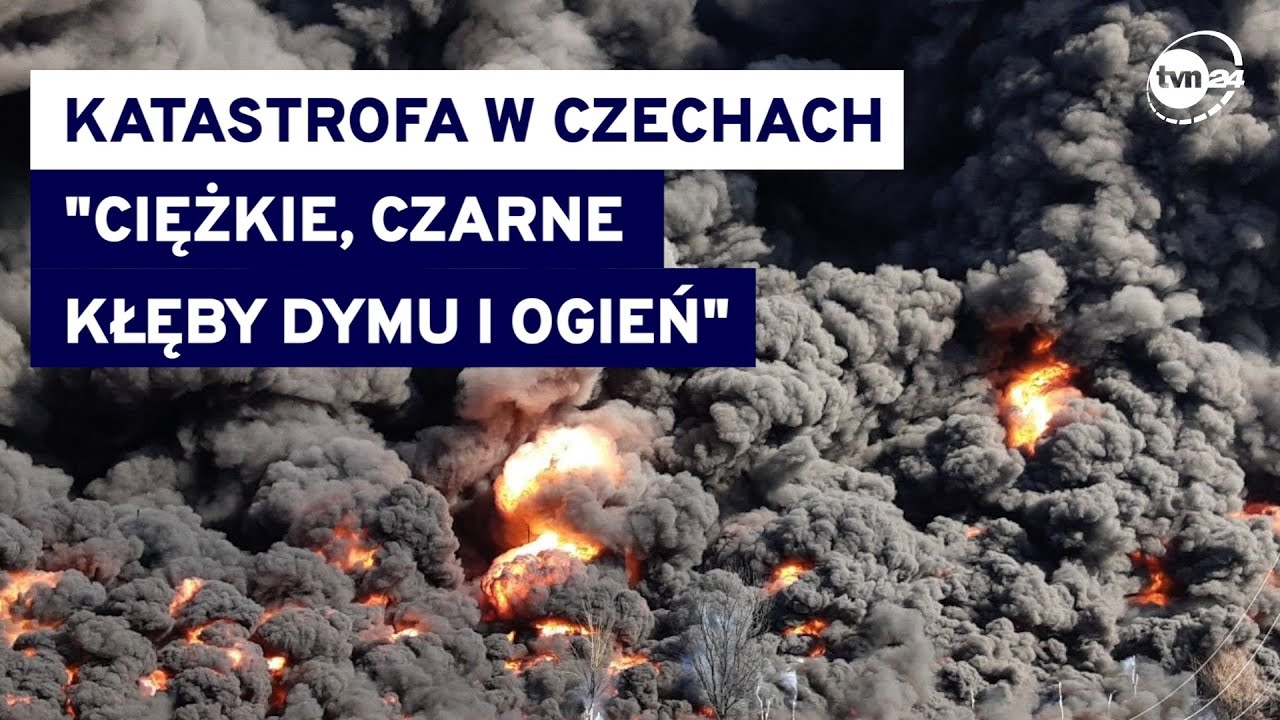 Hustopeče. Katastrofa kolejowa w Czechach. Pociąg stanął w płomieniach, z cysterny wyciekł benzen