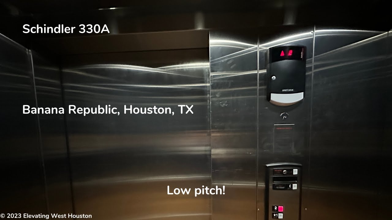 [R2] LOUD Schindler 330A Hydraulic Elevator | Banana Republic | The Galleria | Houston, TX