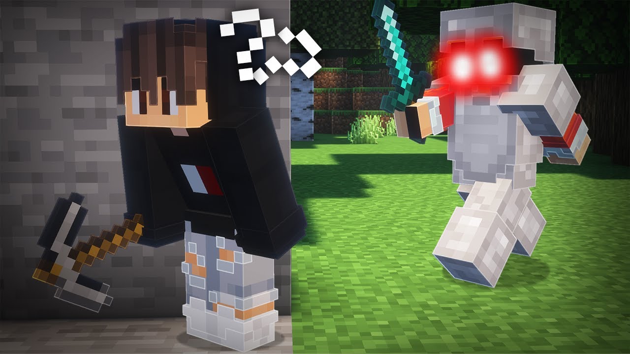 Minecraft Speedrunner VS 1 Hunters [Manhunt FR, Pas Fake]