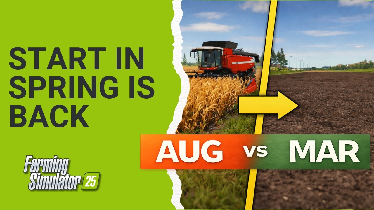 FS25 Start In Spring Mod Is Back!