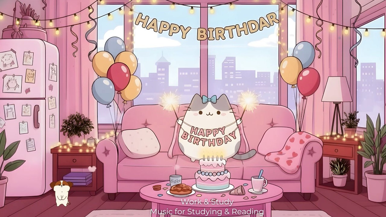 Misty&rsquo;s Birthday Party 🎂 Cozy Lofi Beats to Relax & Study | Happy Birthday Chill Vibes