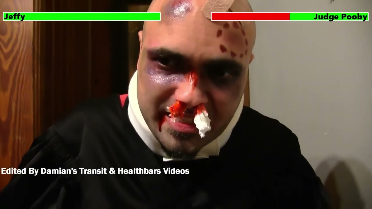 SML: Jeffy vs. Judge Pooby with healthbars