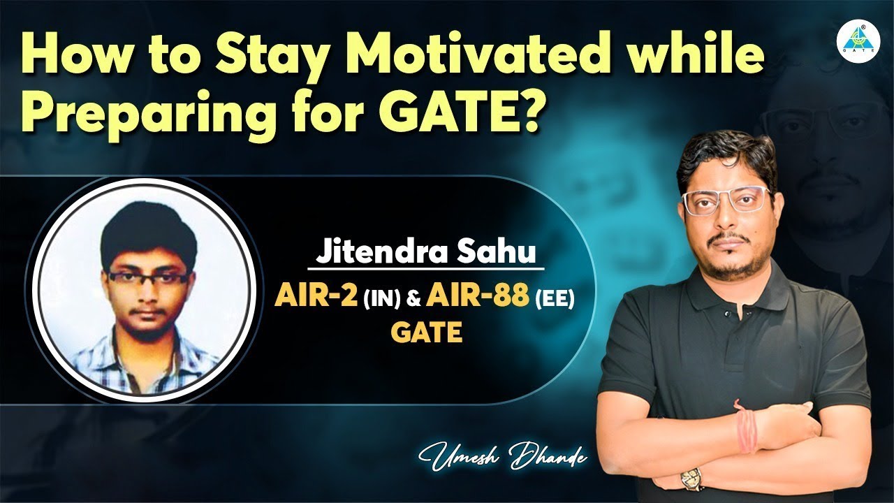 How to stay Motivated while Preparing for GATE ? || Umesh Dhande Sir #gate #gate2024
