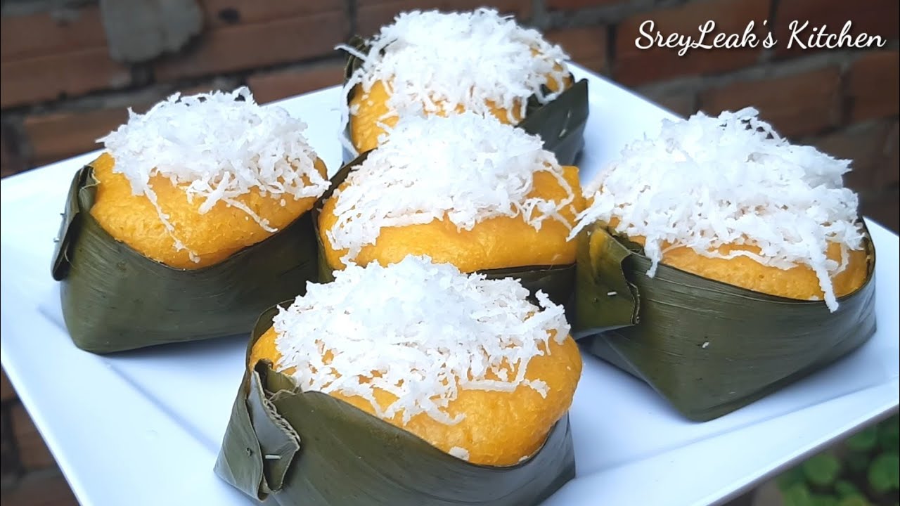 Steamed Palm Cakes | NomAh Kour Tnout khmer