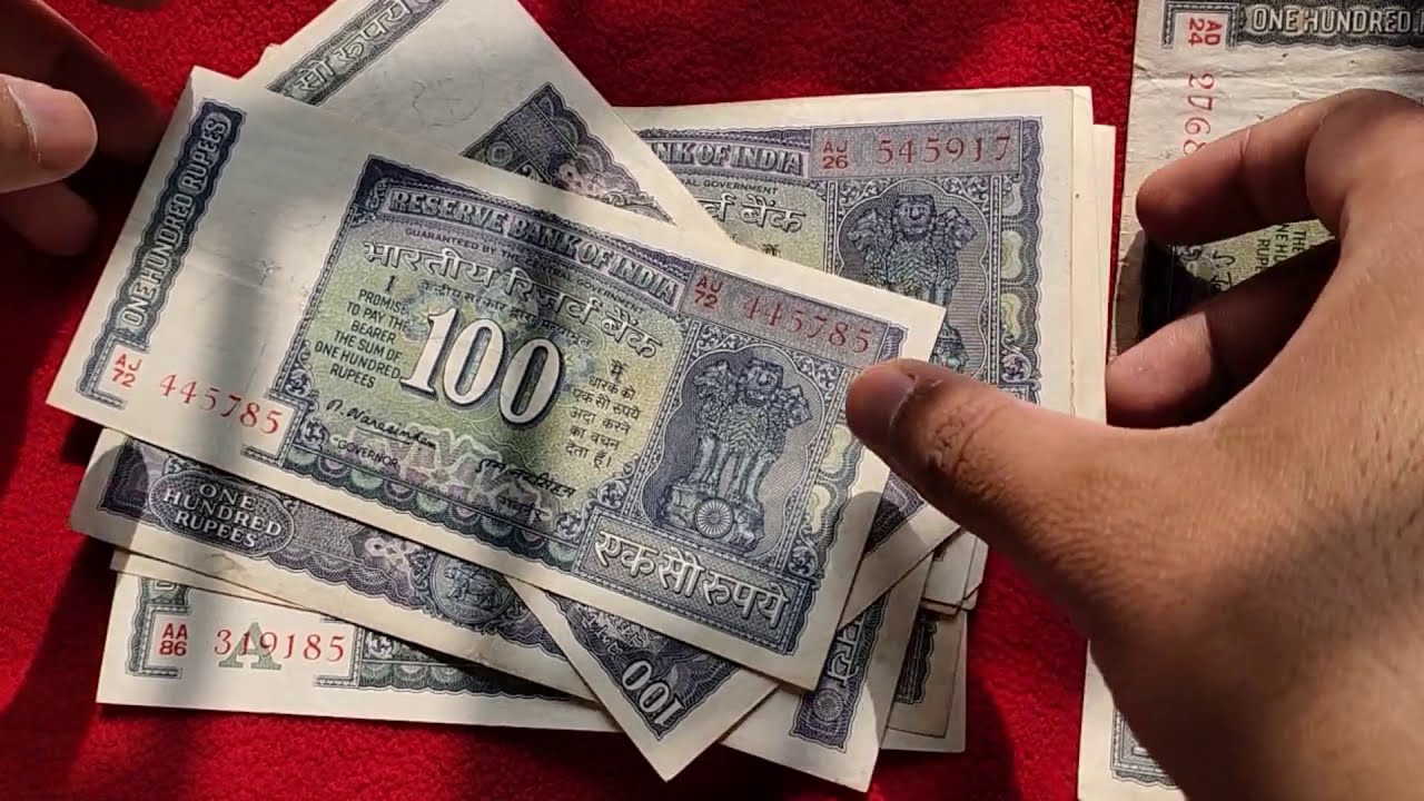 100 Rupees Old notes Value With Details