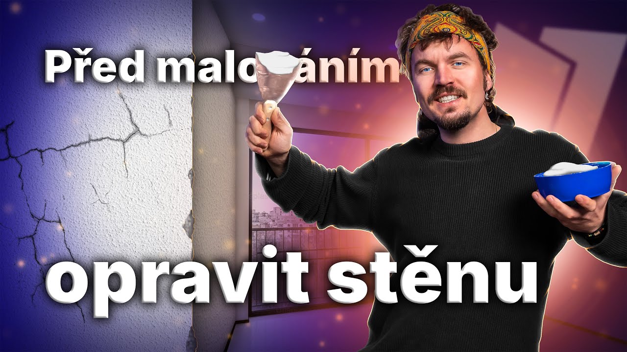 Jak OPRAVIT stěny a zdi - praskliny, rohy, díry - CO použít a JAK na to