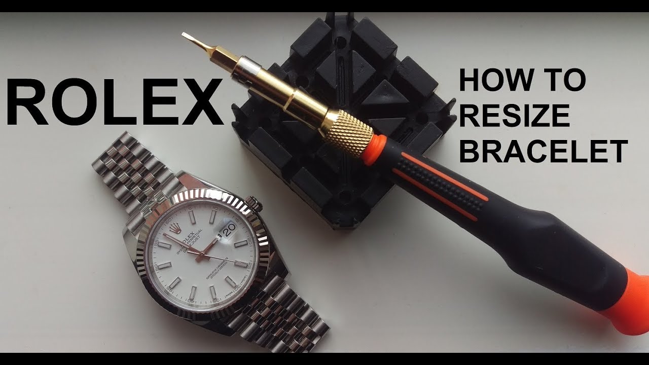Изменение размера браслета часов Rolex (винты)