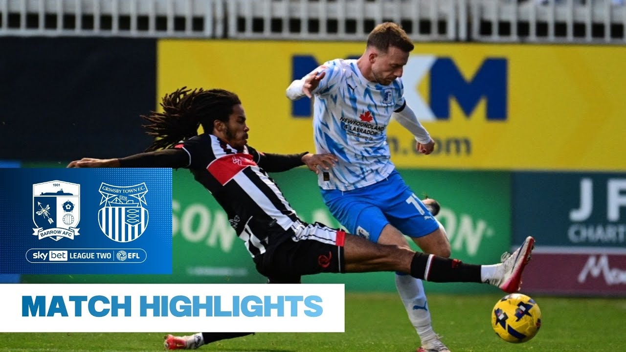 Highlights | Barrow AFC 2-2 Grimsby Town