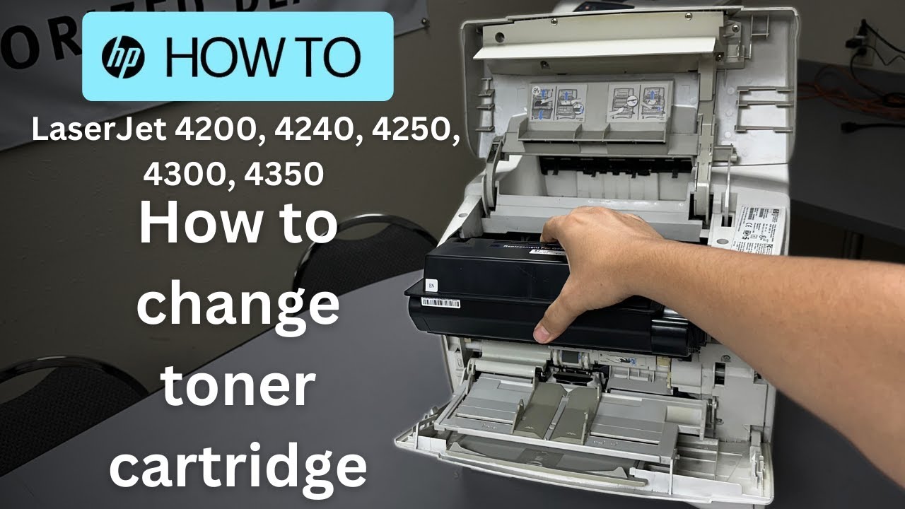 How To Change Your Toner Cartridge | HP LaserJet 4200, 4240, 4250, 4300, 4350