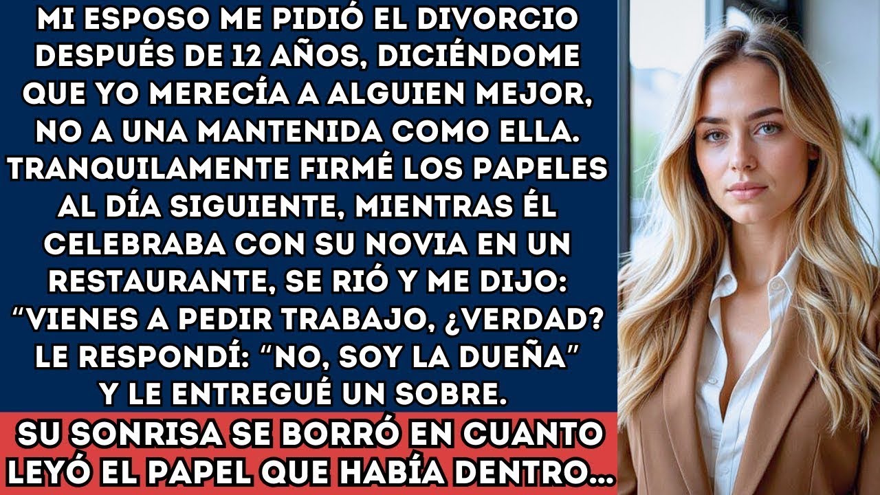 Mi esposo me dejó tras 12 años… y la verdad que descubrí me destrozó