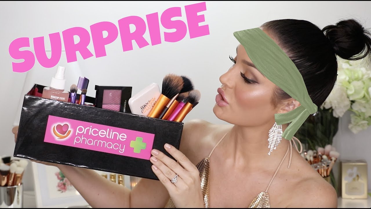 I RECEIVED A MYSTERY BOX FULL OF MAKEUP! Surprise Makeup Challenge \\ ChloeMorello