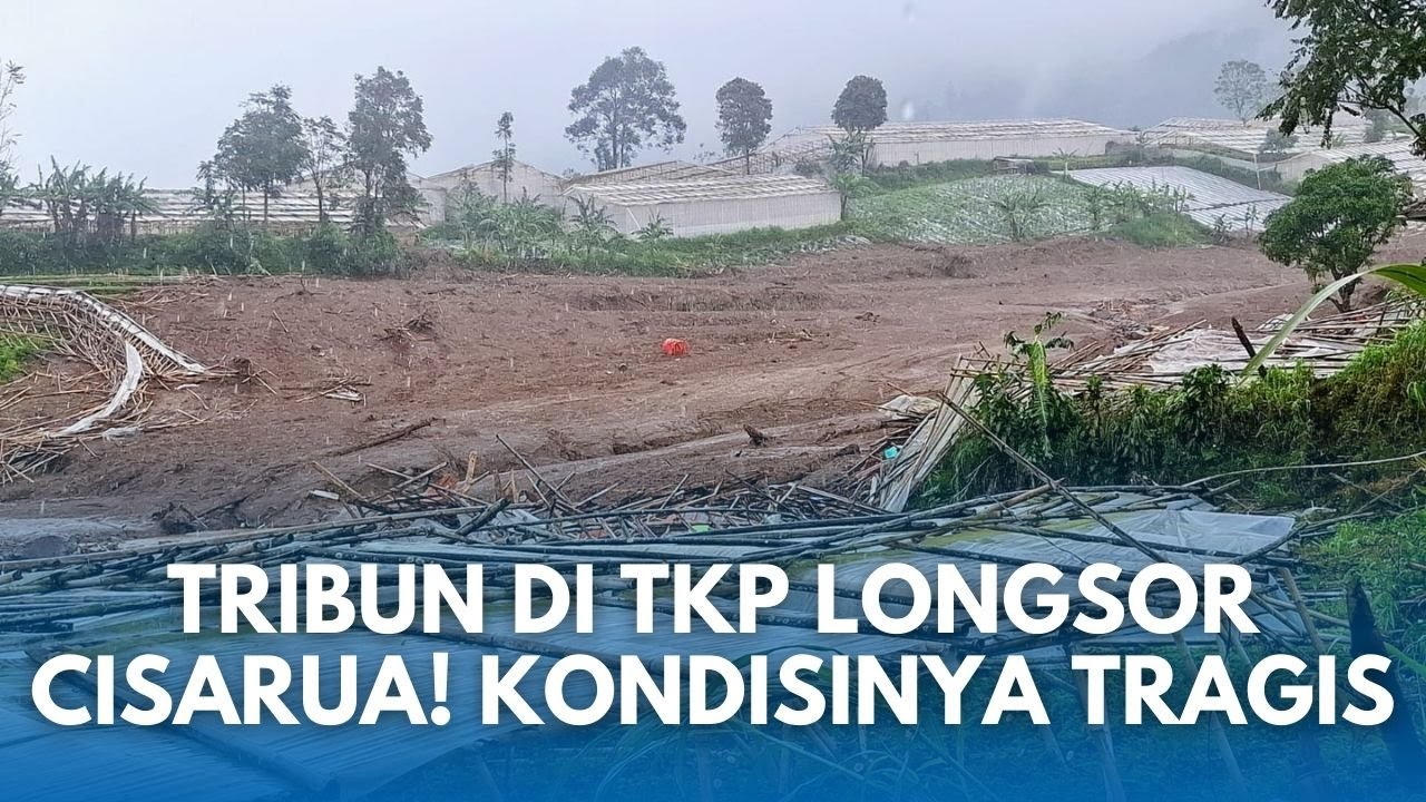 LANGSUNG TERKINI DI TKP LONGSOR CISARUA! Reporter Tribun Miris Lihat Puluhan Rumah Tertimbun Lumpur