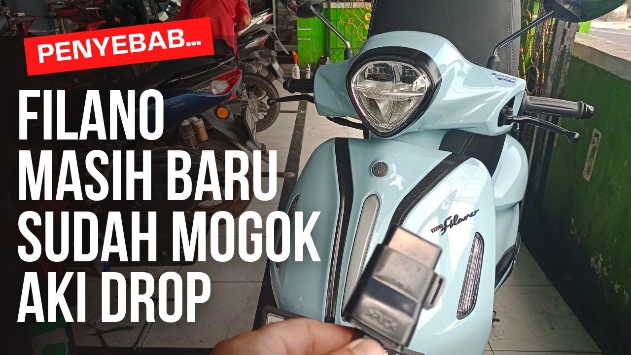 INILAH PENYEBAB AKI FILANO SERING DROP#viral #trending #idealmotorclinic#bengkelmotor #filano