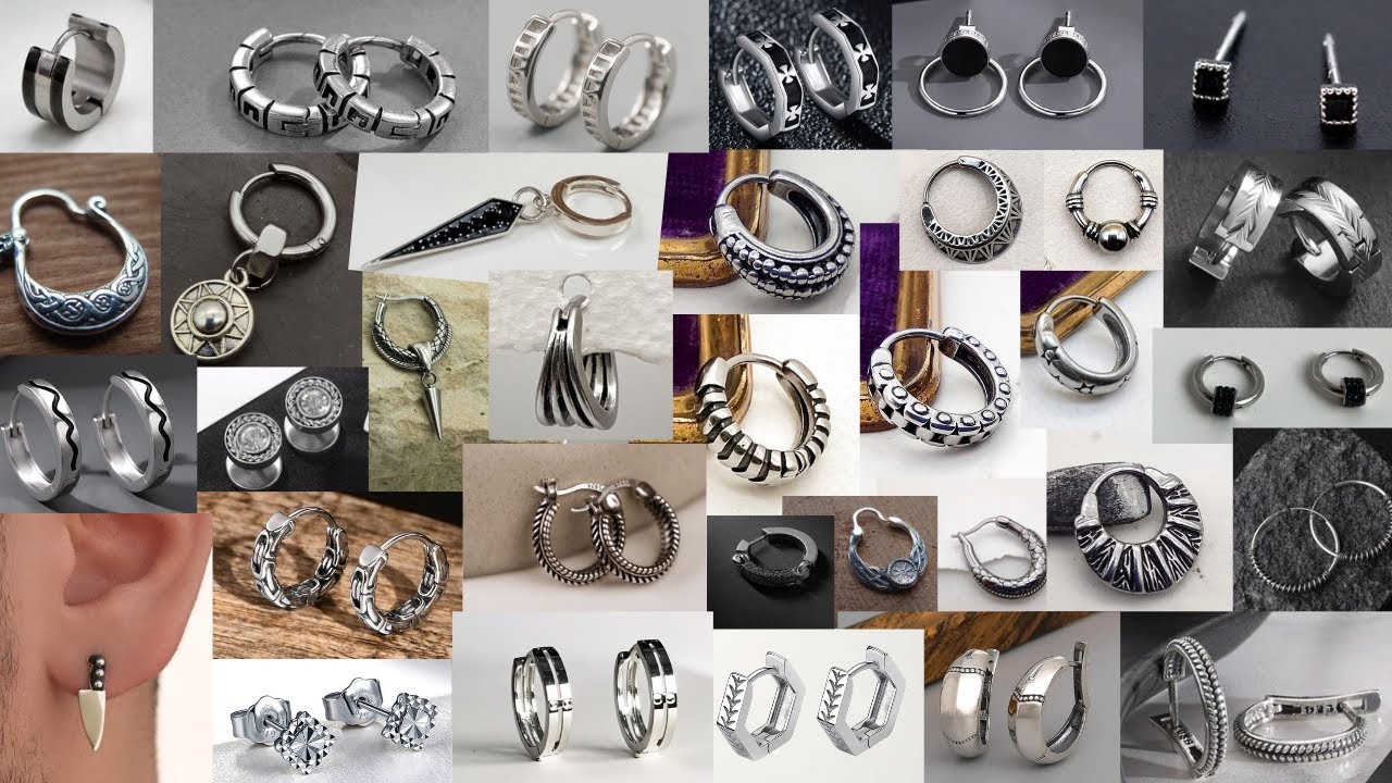 Silver Earrings For Men Price l Chandi ki Bali For Men l Men Earrings l Stud Earrings For Men...