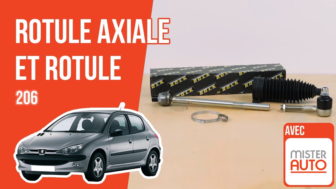 Changer la Rotule axiale et la Rotule de Direction Peugeot 206 🚗