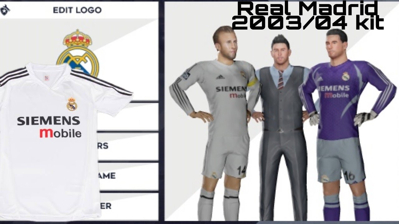 Real Madrid 2003/2004 classic kit for DLS 21