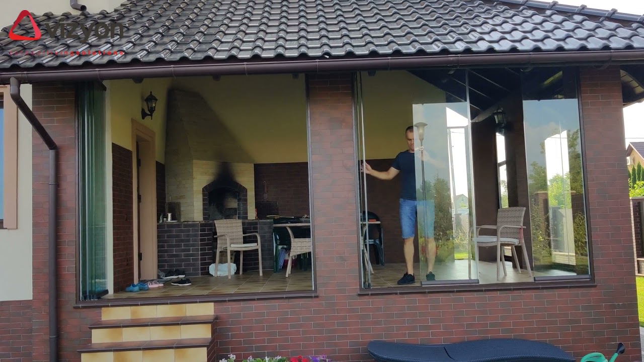 Vizyon VBS X complex folding system for terrace glazing