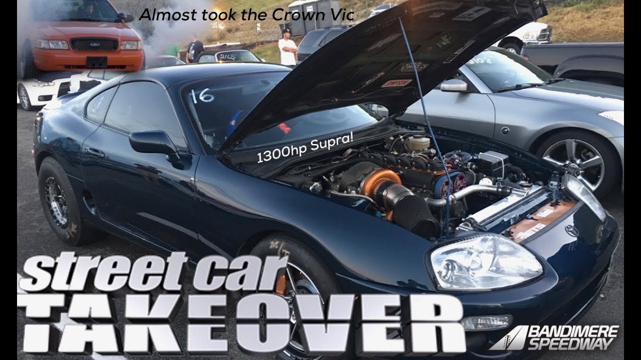Turbo Crown Vic Scared to do a burnout! Street Car Takeover Denver 2017