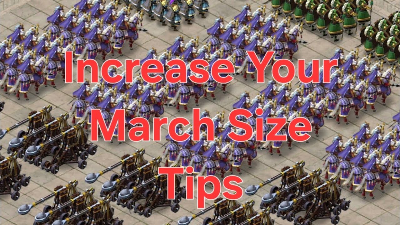 Evony TKR --  Why March Size Matters ??