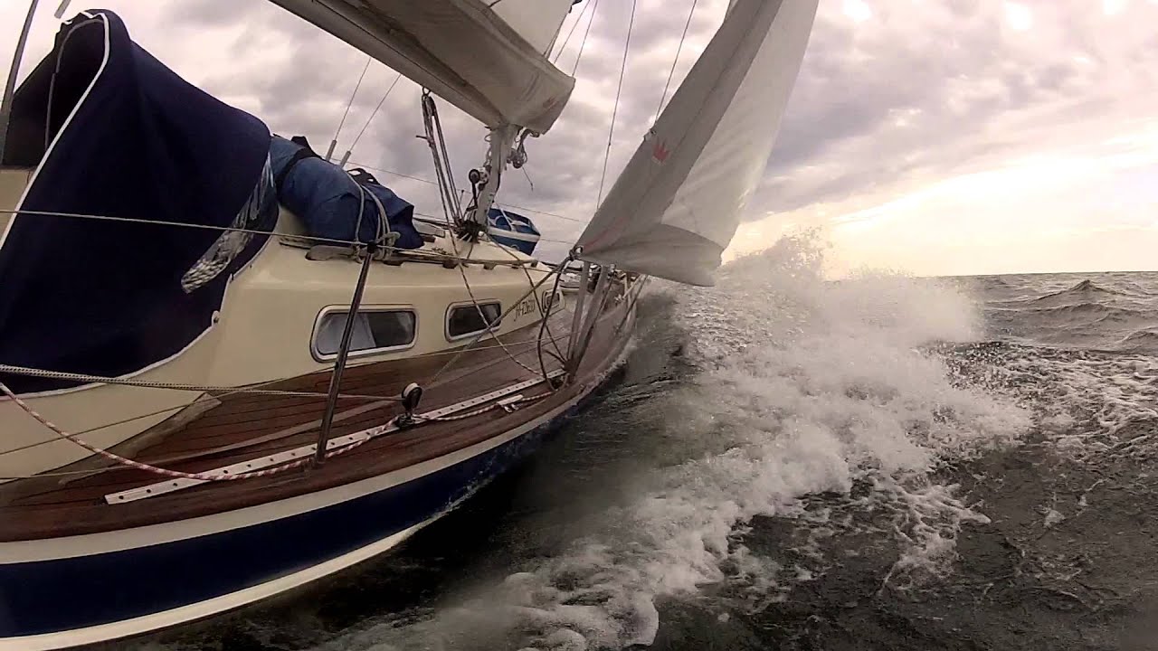 HR 29 sailing in the Baltic Sea -- filmed with GoPro