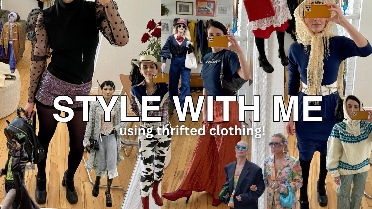 Styling Thrifted clothing I would wear to fashion week! New york, Paris ,etc!