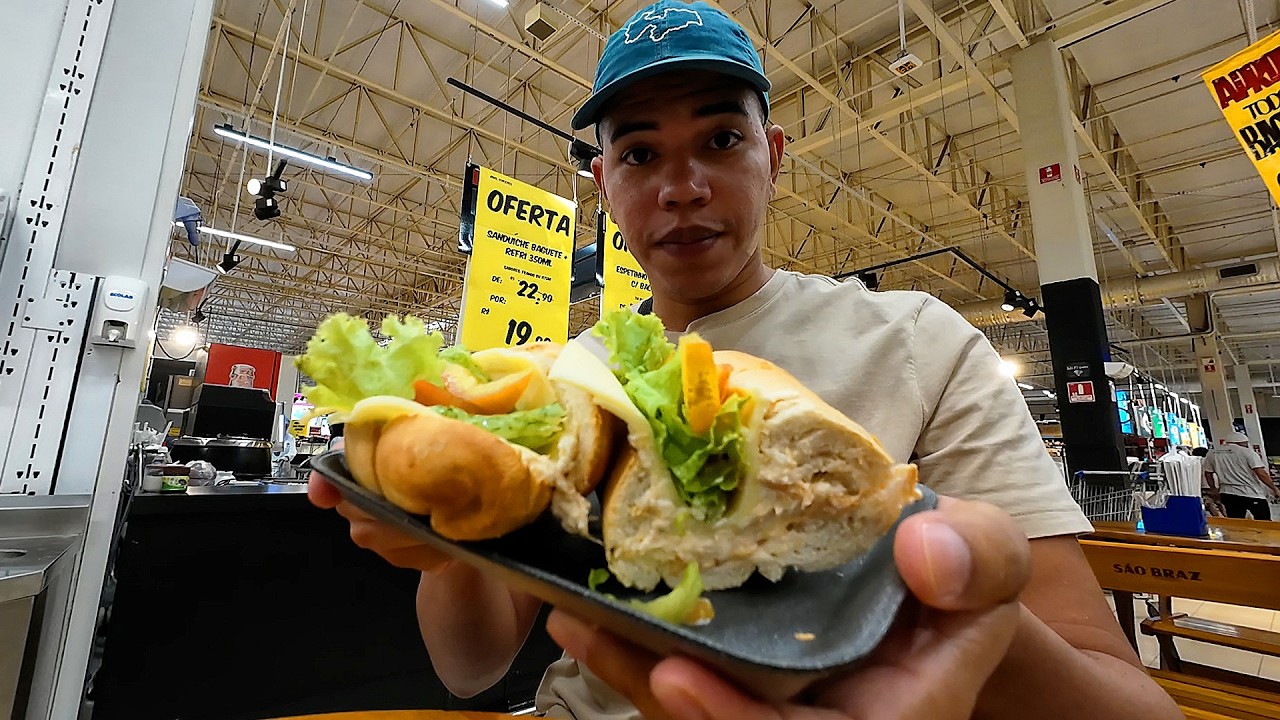 Provando o Sanduíche do Carrefour | É bom?