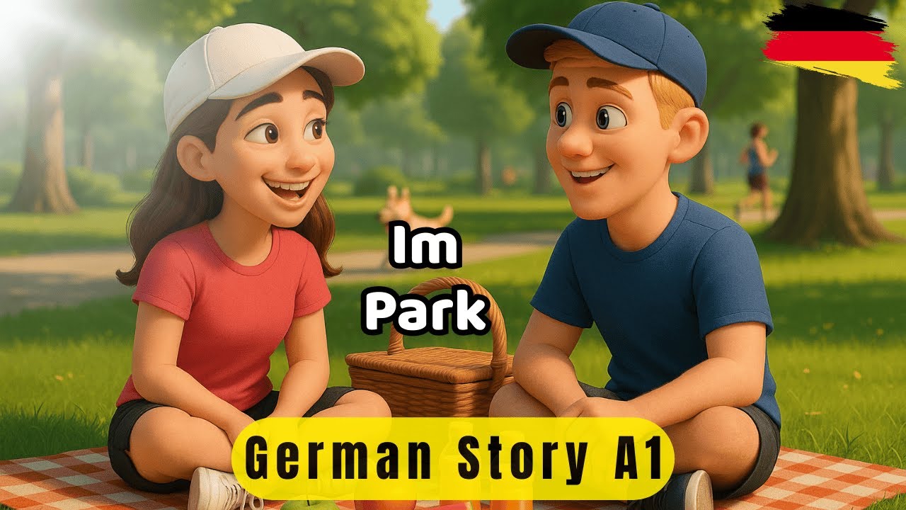 German for beginners | Deutsch Lernen | im Park | in the park | easy German | Anna und Paul Story 5
