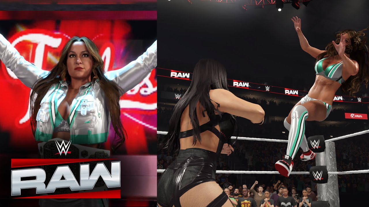 WWE 2K25 RAW - NIKKI BELLA’S HEEL TITLE CELEBRATION INTERRUPTED BY STEPHANIE VAQUER 