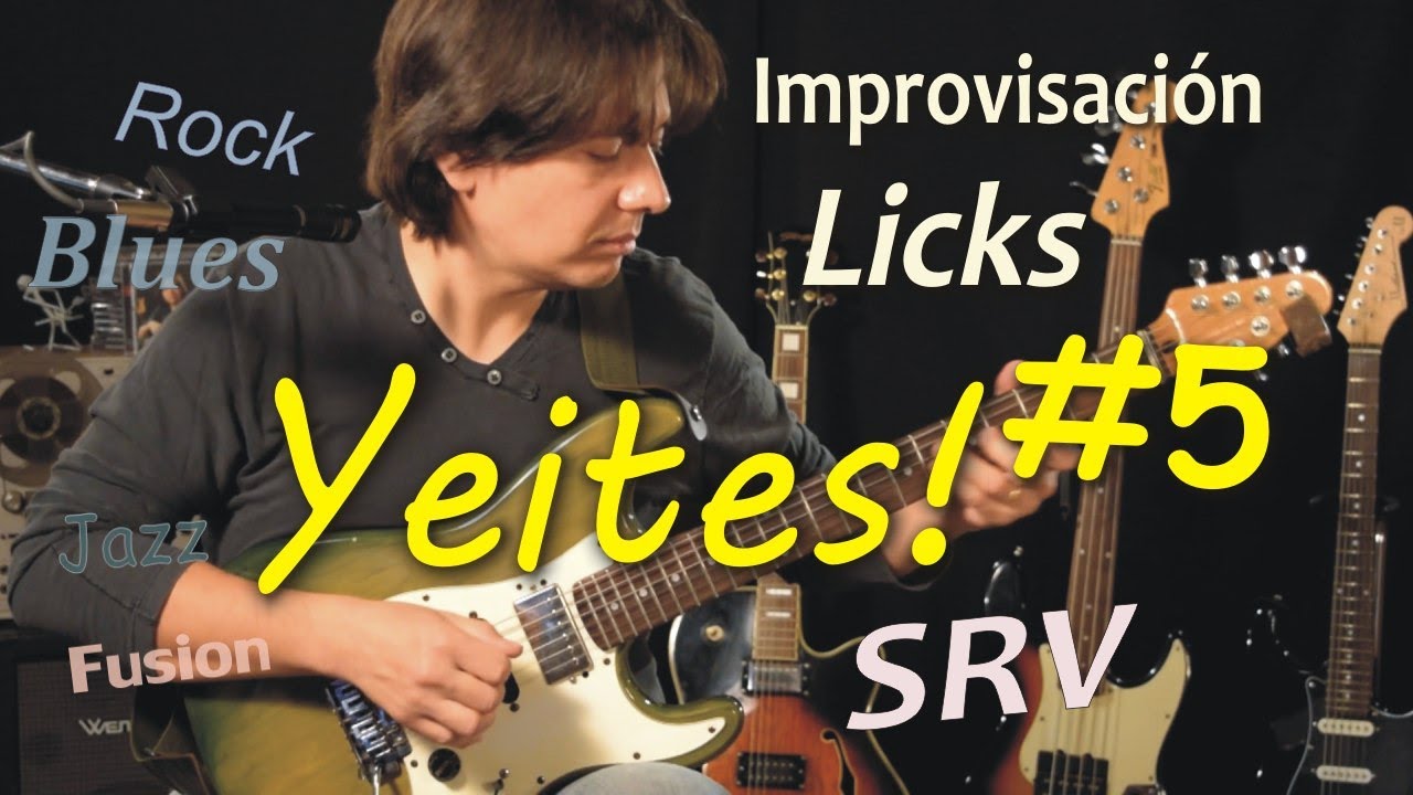 Yeites y Licks #5 - Rock y Blues (estilo Steve Ray Vaughan) mejora tu solo de guitarra