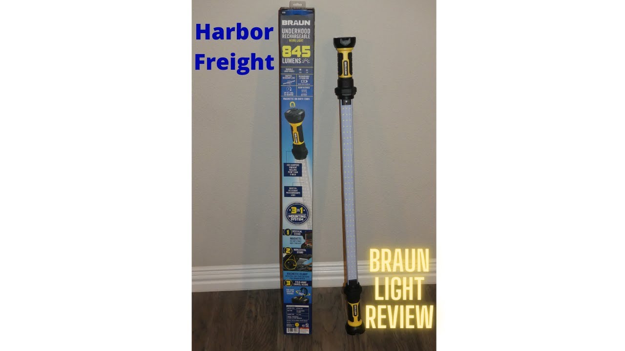 Harbor Freight Braun Lumen Work Light Review