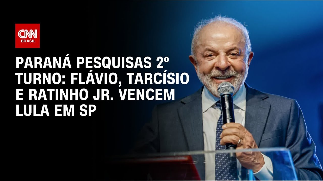 Flávio supera Lula no 2º turno em SP, aponta Paraná Pesquisas | CNN NOVO DIA