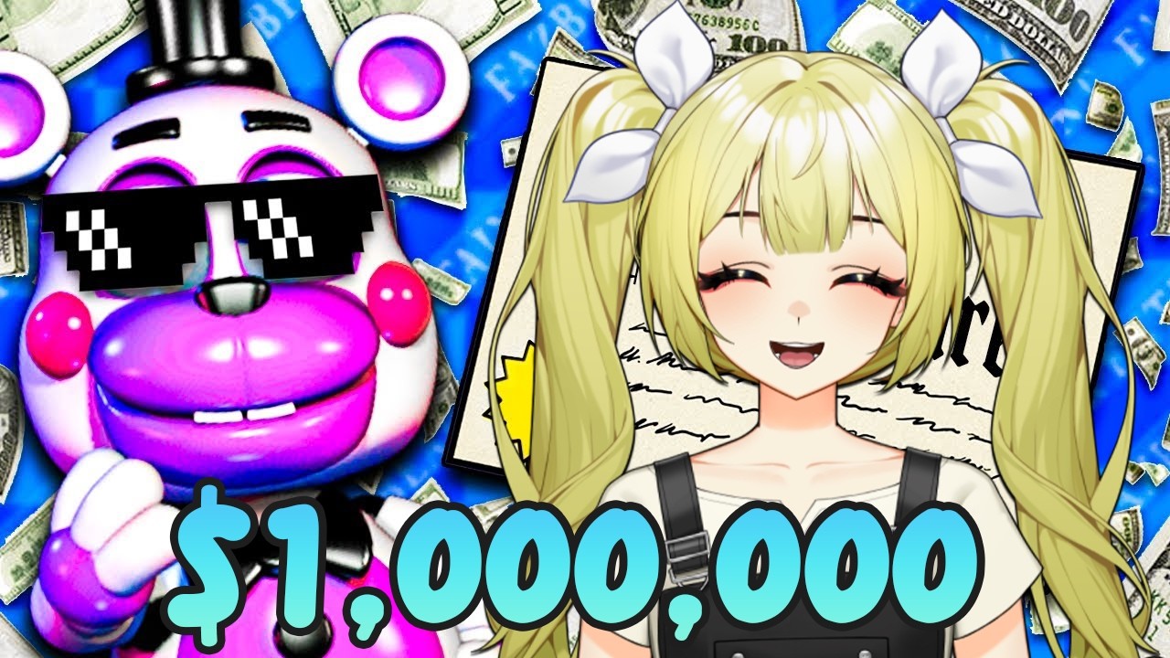 The Quest to Become a MILLIONAIRE in FNAF Pizzeria Simulator (Reaction)