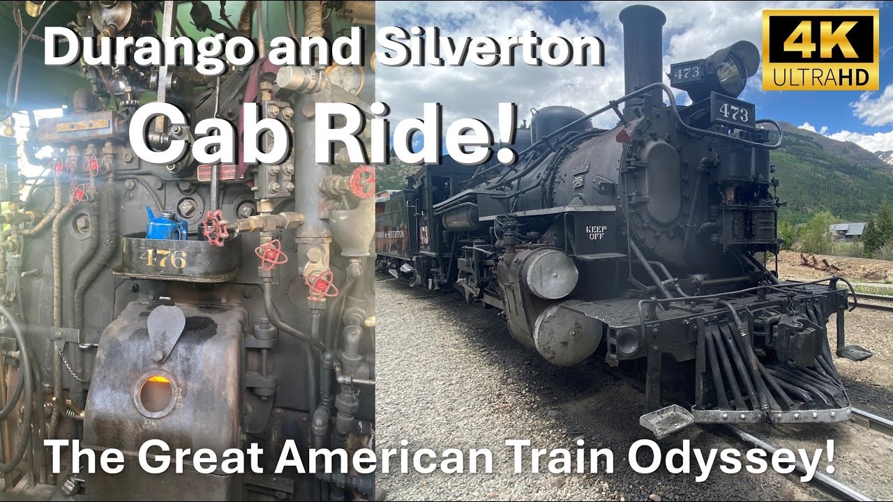Durango and Silverton Cab Ride! The Great American Train Odyssey! K-28 class