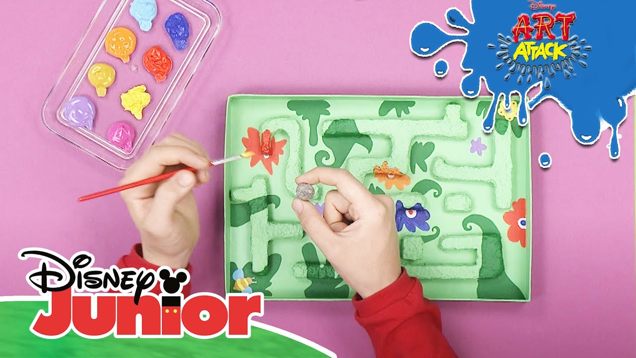 👀 Art Attack Bastelclip 92: Labyrinth | Disney Junior