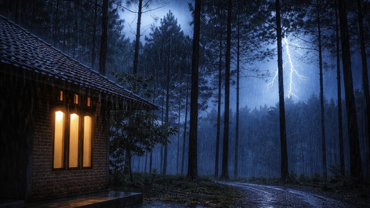 Peaceful Night Rain Ambience 🌧️ Relaxing Sounds for Deep, Restful Sleep