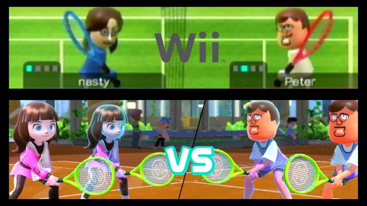 Tennis: Wii Sports vs Nintendo Switch Sports