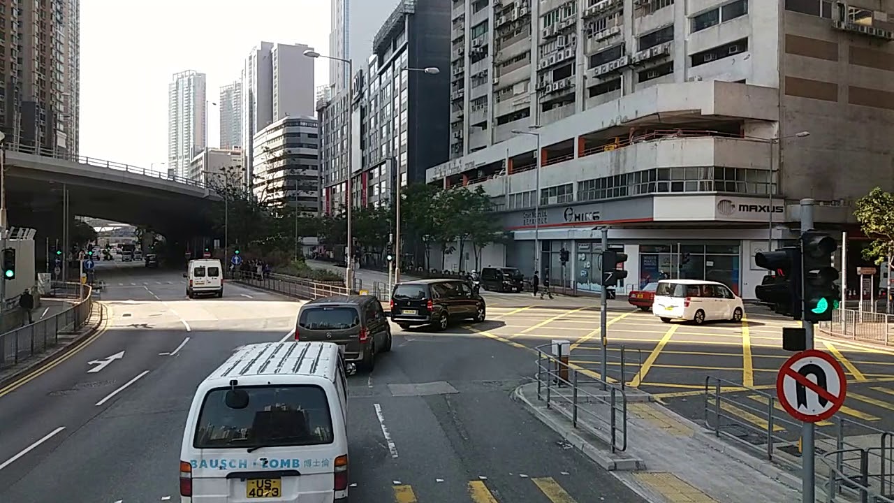 [Hong Kong Bus Ride] 九巴 ATENU554 @ 32 奧運站 - 石圍角 [全程行車影片]